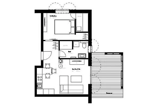 公寓 Kaeptn Brass 1 App 2 Wiesenweg 奥茨塞巴德·迪尔哈根